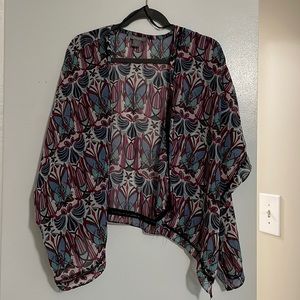 Angie (m) printed sheer Kimona